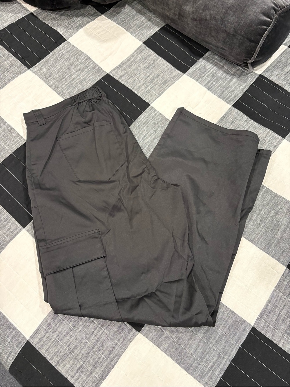 Celebrity Pink Charcoal Cargo Pants with Elastic Waist